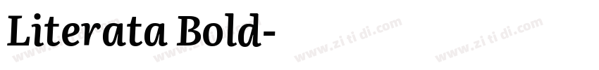 Literata Bold字体转换